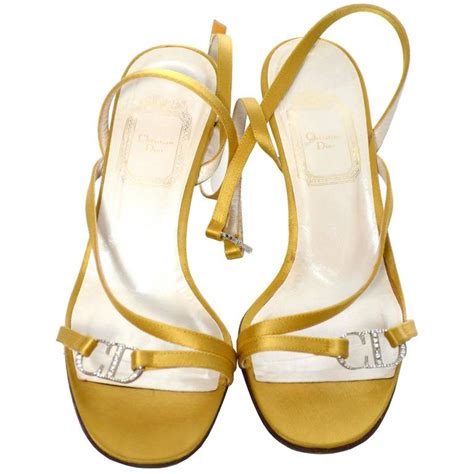 christian dior heels gold|vintage dior heels.